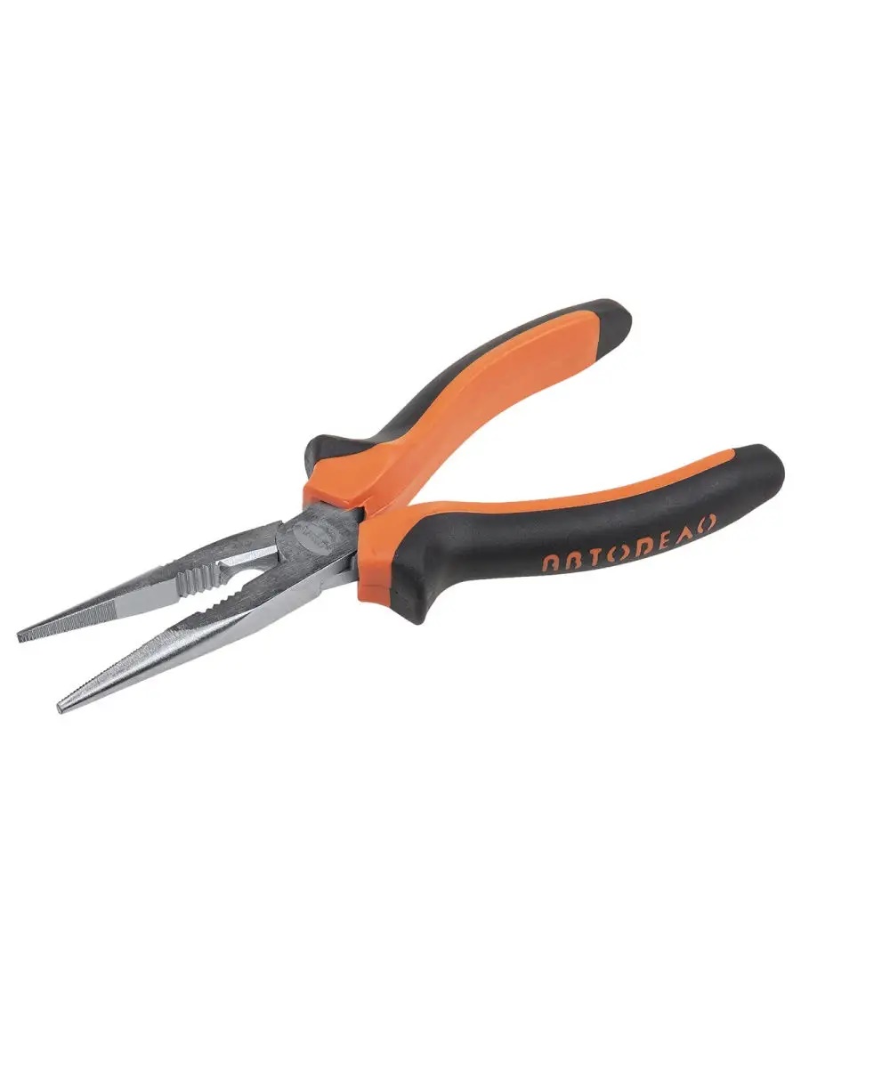 Длинногубцы 200мм АвтоДело удлиненные,двухкомпонентные рукоятки