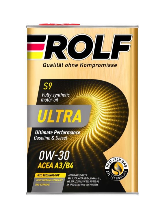 ROLF 0W30 Ultra A3/B4 SL/CF 4л (металл)