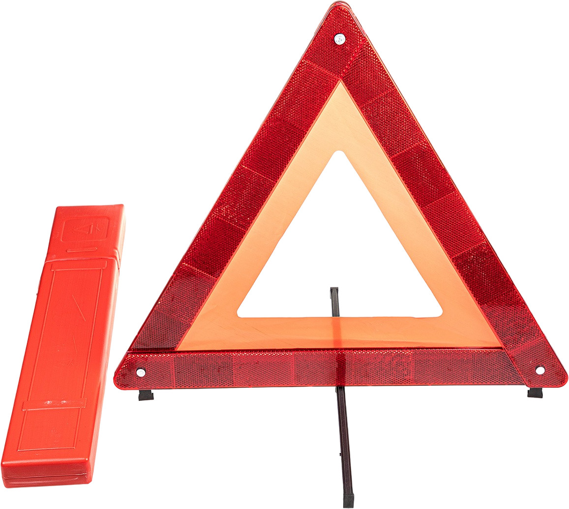 Знак аварийной остановки средний пластиковый в футляре