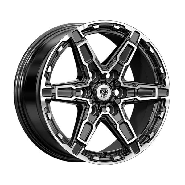диски КиК ДИСТРИКТ 8,0xR18 6x139,7 100,1 42 алмаз_черный