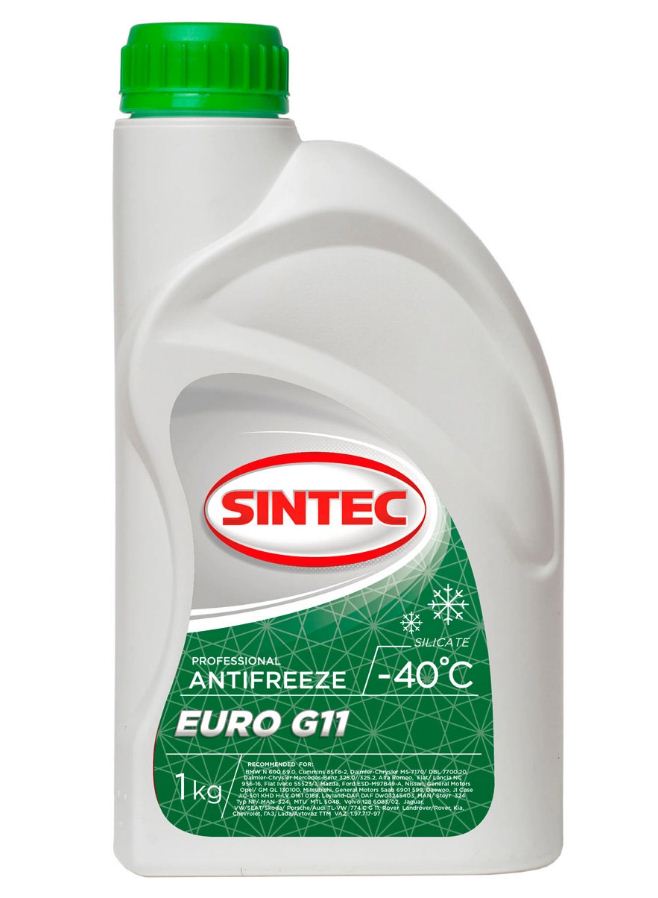 Антифриз Sintec Euro G-11 green 1кг